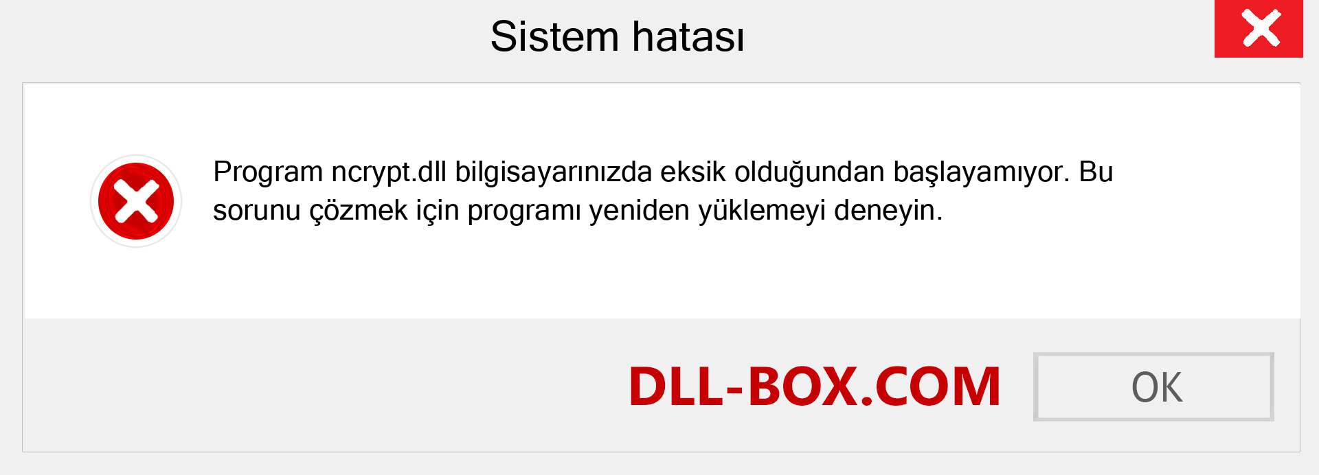 ncrypt.dll dosyası eksik mi? Windows 7, 8, 10 için İndirin - Windows'ta ncrypt dll Eksik Hatasını Düzeltin, fotoğraflar, resimler